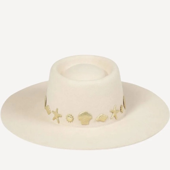 Lack Of Color Accessories - Lack of Color Seaside Boater Hat Ivory Medium 57cm Wide Brim
